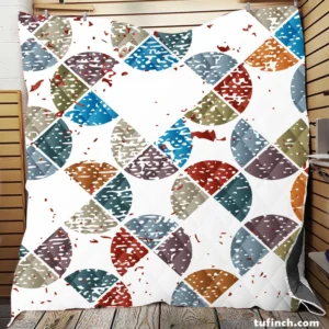 Modern Geometrics Design Quilt Blanket