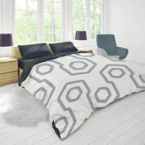 Modern Geometrics Seamless Pattern Duvet Cover 1