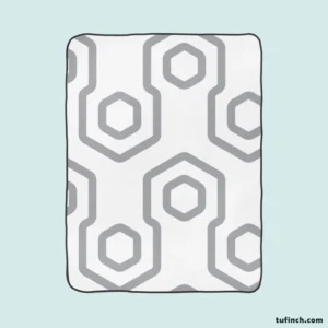 Modern Geometrics Seamless Pattern Fleece Blanket 1