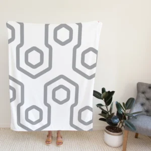 Modern Geometrics Seamless Pattern Fleece Blanket