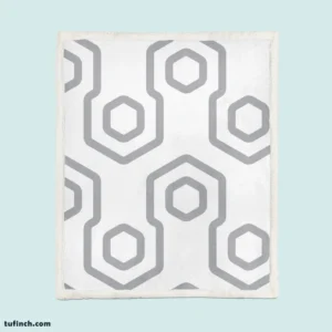 Modern Geometrics Seamless Pattern Sherpa Fleece Blanket 1