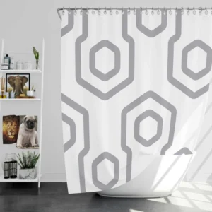 Modern Geometrics Seamless Pattern Shower Curtain