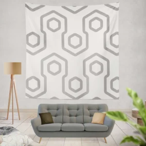 Modern Geometrics Seamless Pattern Wall Tapestry