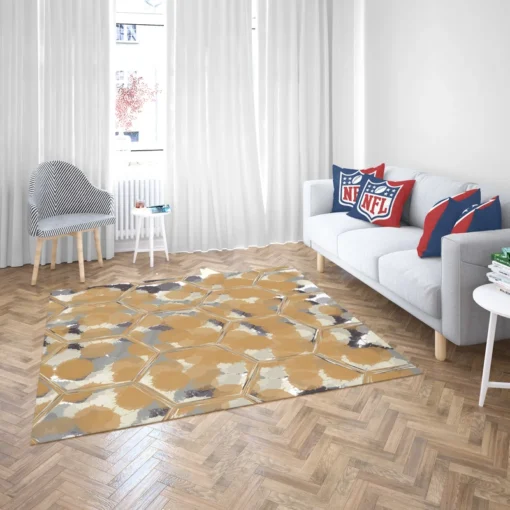 Modern Hexagon Mirror Design Rug 2