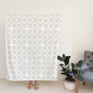 Modern Minimalist Abstract Covers Fleece Blanket