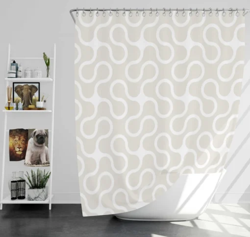 Modern Minimalist Abstract Covers Shower Curtain