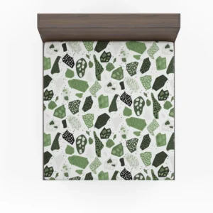 Modern Terrazzo Pattern Fitted Sheet