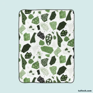 Modern Terrazzo Pattern Fleece Blanket 1