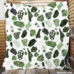 Modern Terrazzo Pattern Quilt Blanket