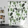 Modern Terrazzo Pattern Shower Curtain