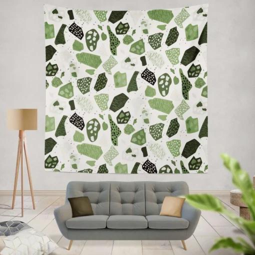 Modern Terrazzo Pattern Wall Tapestry