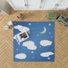 Moonlit Clouds With Stars Rug