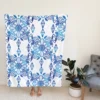 Moroccan Blue White Ornament Fleece Blanket