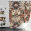 Moroccan Floral Pattern Shower Curtain