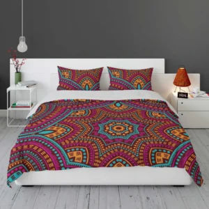 Moroccan Geometric Batik Pattern Bedding Set 1