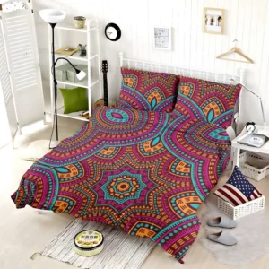 Moroccan Geometric Batik Pattern Bedding Set