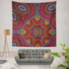 Moroccan Geometric Batik Pattern Wall Tapestry