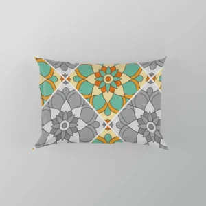 Moroccan Geometric Floral Design Pillow Case