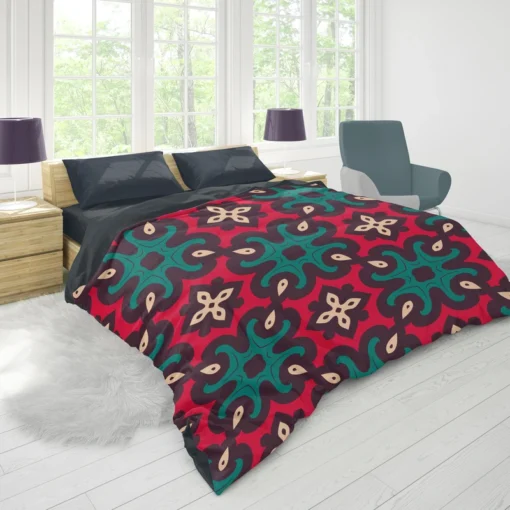 Moroccan Geometrics Artwork Duvet Cover 1