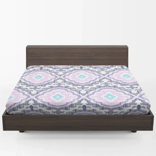 Moroccan Ikat Eccentric Design Fitted Sheet 1