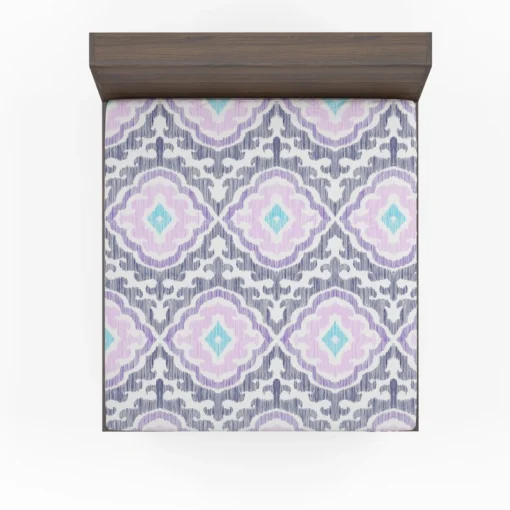 Moroccan Ikat Eccentric Design Fitted Sheet