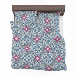 Moroccan Pink Blue Design Bedding Set 2