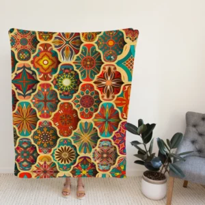 Moroccan Royal Prints Fleece Blanket