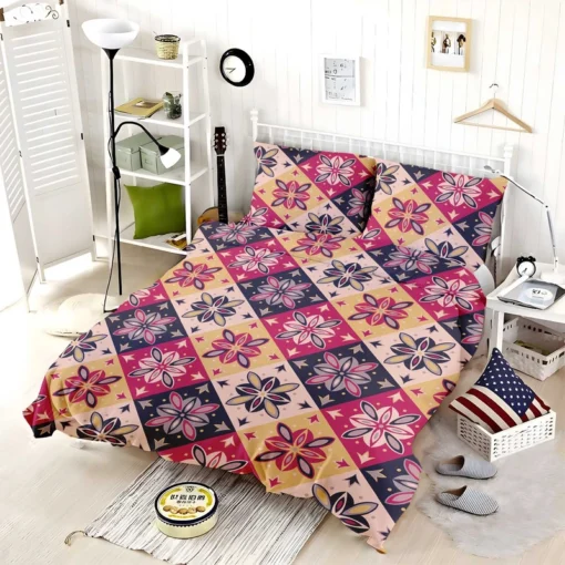 Moroccan Style Floral Pattern Bedding Set