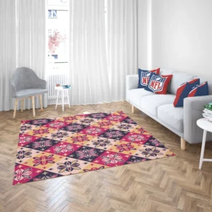 Moroccan Style Floral Pattern Rug 2