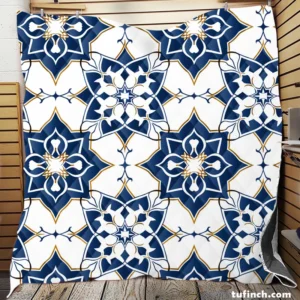 Moroccan Traditional Design Quilt Blanket