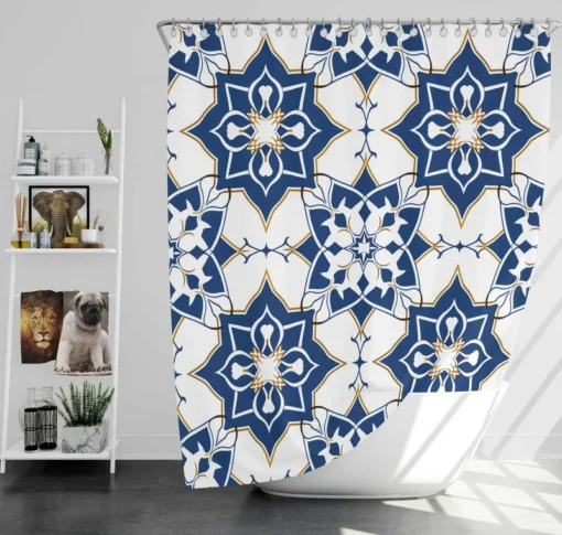 Moroccan Traditional Design Shower Curtain