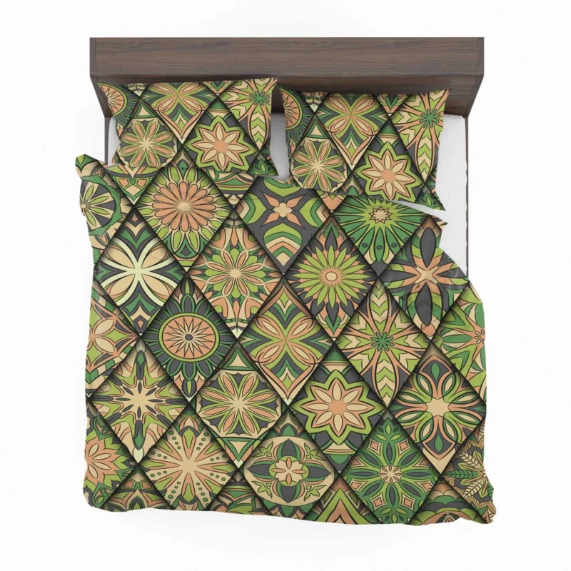 Moroccan Whild Green Pattern Bedding Set 2