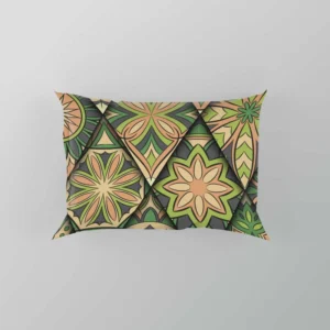 Moroccan Whild Green Pattern Pillow Case