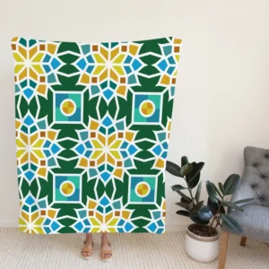 Morocco Traditional Pattern Fleece Blanket