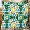 Morocco Traditional Pattern Quilt Blanket