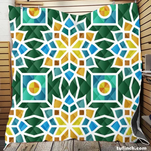 Morocco Traditional Pattern Quilt Blanket