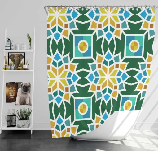 Morocco Traditional Pattern Shower Curtain