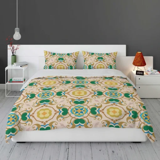 Morocco Yellow Green Nature Pattern Bedding Set 1