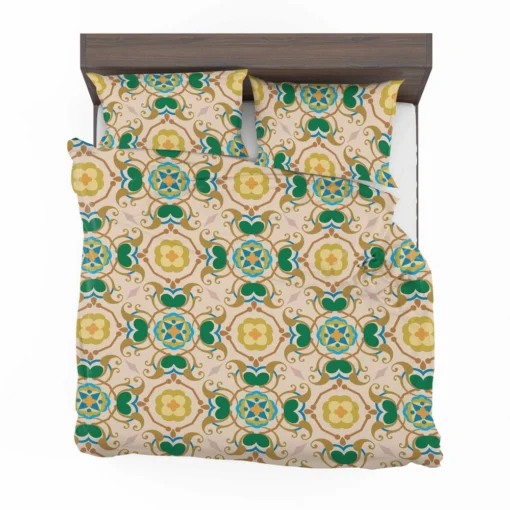 Morocco Yellow Green Nature Pattern Bedding Set 2