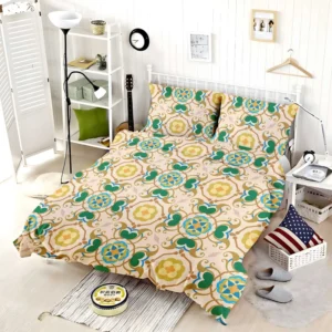 Morocco Yellow Green Nature Pattern Bedding Set