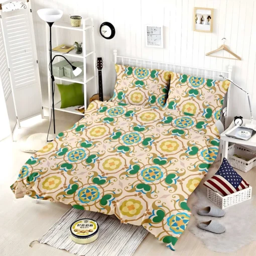 Morocco Yellow Green Nature Pattern Bedding Set