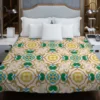 Morocco Yellow Green Nature Pattern Duvet Cover