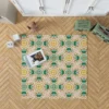 Morocco Yellow Green Nature Pattern Rug