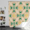 Morocco Yellow Green Nature Pattern Shower Curtain