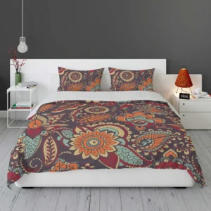 Motley Oriental Paisley Design Bedding Set 1