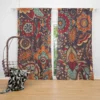 Motley Oriental Paisley Design Curtain