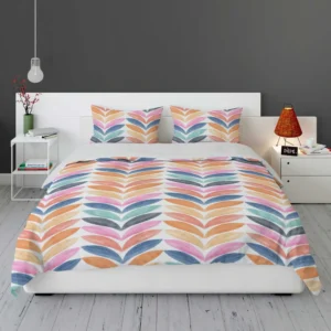 Multi Chevron Petal Zigzag Bedding Set 1