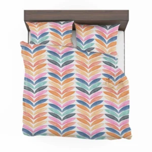 Multi Chevron Petal Zigzag Bedding Set 2