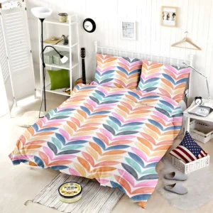 Multi Chevron Petal Zigzag Bedding Set