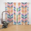 Multi Chevron Petal Zigzag Curtain